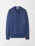 Ziptröja Merino Blå